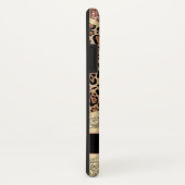 Speciaal Striped Roos Gold Glitter Leopard Case-Mate iPhone Case (Achterkant/rechts)