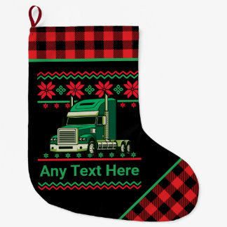 Speciaal stuurprogramma voor Trucker Semi, Ugly Ke Grote Kerstsok