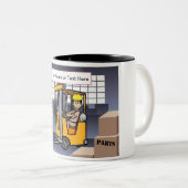 Speciaal stuurprogramma voor vorkheftrucks - Manne Tweekleurige Koffiemok (Voorkant rechts)