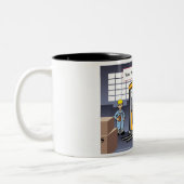 Speciaal stuurprogramma voor vorkheftrucks - Manne Tweekleurige Koffiemok (Links)