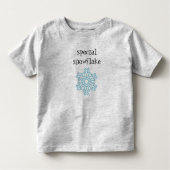 Speciaal T-shirt met sneeuwvlokken (Voorkant)