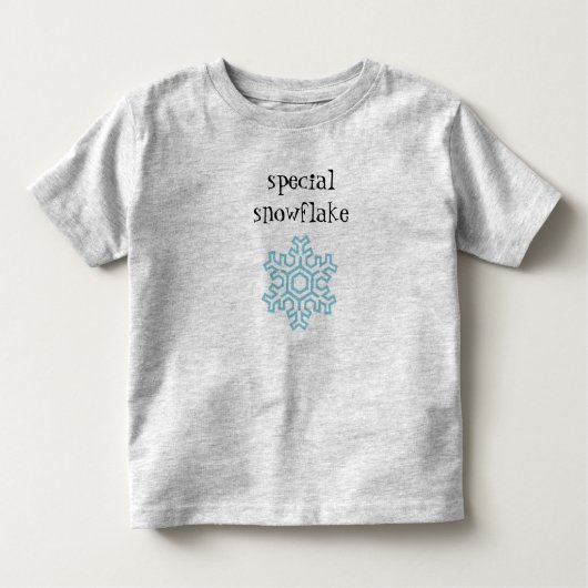 Speciaal T-shirt met sneeuwvlokken (Voorkant)
