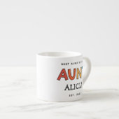 Speciaal Tante Retro Gift Best Auntie Ever Cute Espresso Kop (Voorkant rechts)