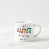 Speciaal Tante Retro Gift Best Auntie Ever Cute Espresso Kop (Rechts)