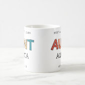 Speciaal Tante Retro Gift Best Auntie Ever Cute Koffiemok (Center)