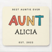 Speciaal Tante Retro Gift Best Auntie Ever Cute Muismat (Voorkant)