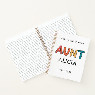Speciaal Tante Retro Gift Best Auntie Ever Cute Notitieboek