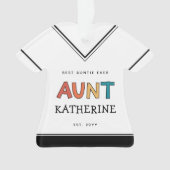 Speciaal Tante Retro Gift Best Auntie Ever Cute Ornament (voorkant)