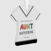 Speciaal Tante Retro Gift Best Auntie Ever Cute Ornament (voorkant)