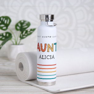 Speciaal Tante Retro Gift Best Auntie Ever Cute Waterfles