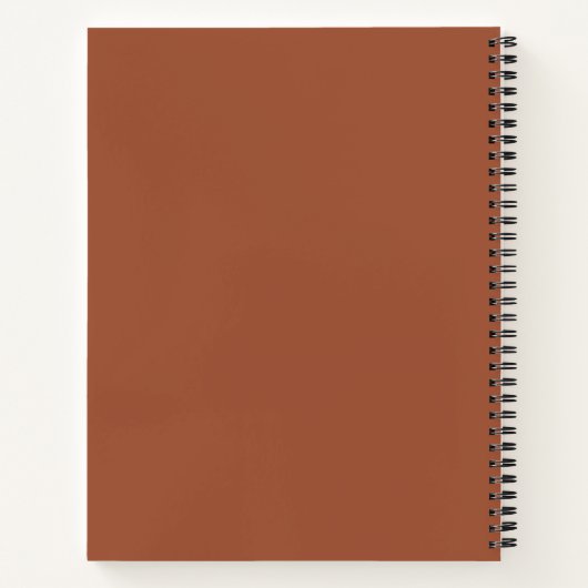 Speciaal te doen lijstjournaal Terracotta Notitieboek (Achterkant)