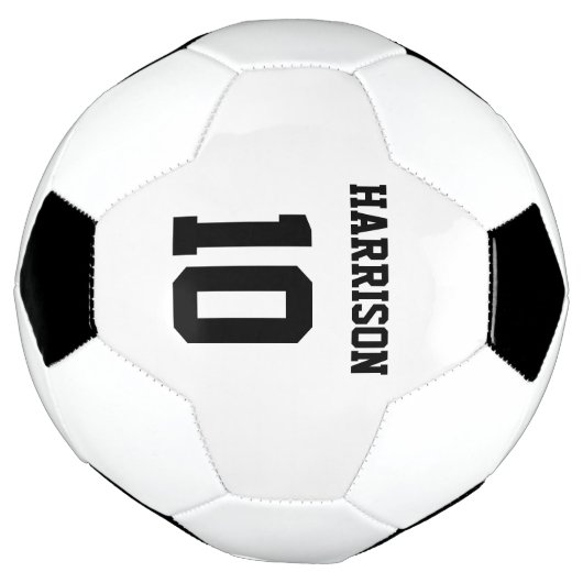 Speciaal team met zwarte aangepaste namen voetbal (Gedraaid)