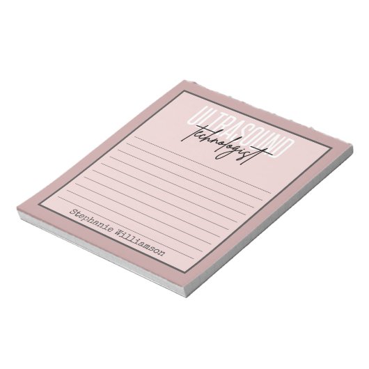 Speciaal technicus van Ultrasound Notitieblok (Linkerzijde)