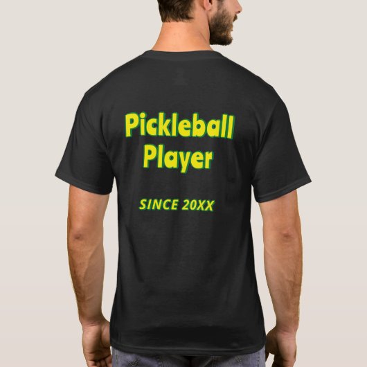 Speciaal tekstafel of eigen tekst toevoegen t-shirt (Achterkant)