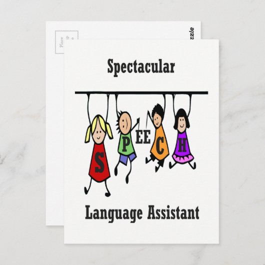 Speciaal tekstdocent patholoog briefkaart (Voorkant / Achterkant)