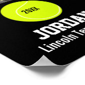 Speciaal Tennis Team Foto Collage School Poster (Hoek)