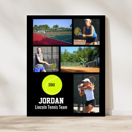 Speciaal Tennis Team Foto Collage School Poster
