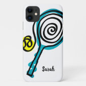 Speciaal tennisracket- en kogelsportontwerp Case-Mate iPhone case (Achterkant)