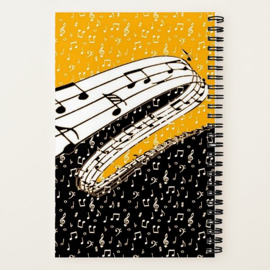 Speciaal themajournaal voor Gold-muziek Notitieboek (Achterkant)