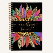 Speciaal tijdschrift regenboog en luipaard notitieboek (Voorkant)