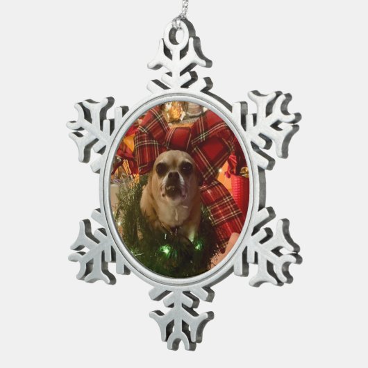 Speciaal Tin Sneeuwvlok Ornament (Rechts)