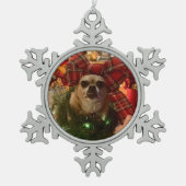 Speciaal Tin Sneeuwvlok Ornament (Voorkant)