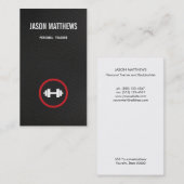 Speciaal trainer Dumbbell Logo Fitness Visitekaartje (Voorkant / Achterkant)