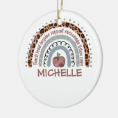 Speciaal trainer voor de regenboog | Aangepaste na Keramisch Ornament (Links)