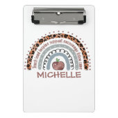 Speciaal trainer voor de regenboog | Aangepaste na Mini Klembord (Voorkant)