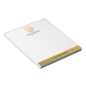 Speciaal Trendy Gold Foil Star Merry Kerstmis Notitieblok (Schuin)