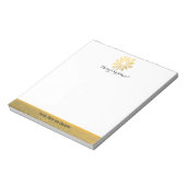 Speciaal Trendy Gold Foil Star Merry Kerstmis Notitieblok (Linkerzijde)
