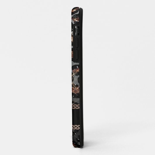 Speciaal Trendy Leopard Black Gold Glitter Case-Mate iPhone Case (Achterkant/links)