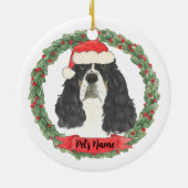 Speciaal Tricolor English Springer Spaniel Keramisch Ornament (Achterkant)