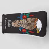 Speciaal Trillend Amerikaans Bald Eagle Golfheadcover (Voorkant)