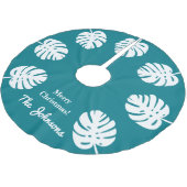 Speciaal tropisch kerstpalmblad Holiday Kerstboom Rok (Gekanteld)