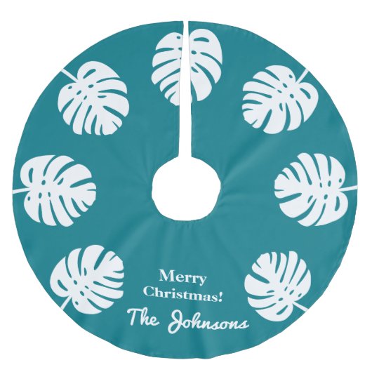 Speciaal tropisch kerstpalmblad Holiday Kerstboom Rok (Voorkant)