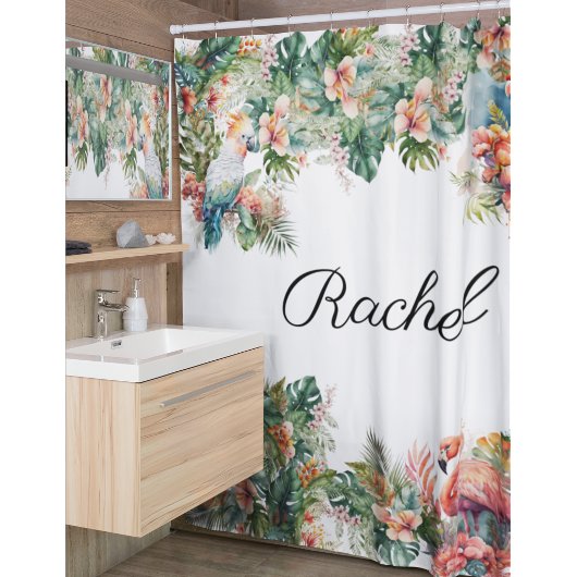 Speciaal Tropisch oerwoud Parrot Shower Curtain Douchegordijn