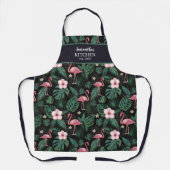 Speciaal Tropisch Roze Flamingo Apron Schort (Voorkant)