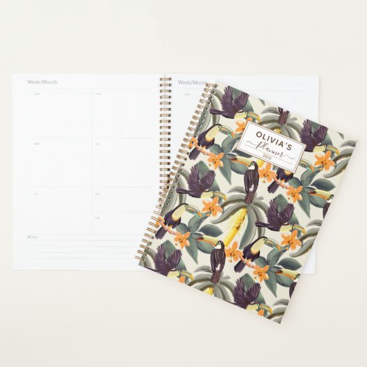 Speciaal tropisch touchpatroon 2022 planner (Display)