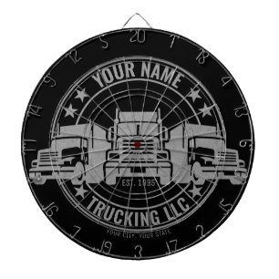 Speciaal truckgebruik op de vrachtwagen Trucker Bi Dartbord