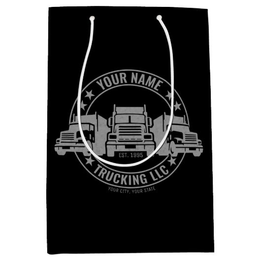 Speciaal truckgebruik op de vrachtwagen Trucker Bi Medium Cadeauzakje (Voorkant)