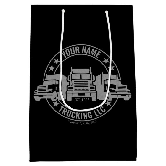 Speciaal truckgebruik op de vrachtwagen Trucker Bi Medium Cadeauzakje (Achterkant)