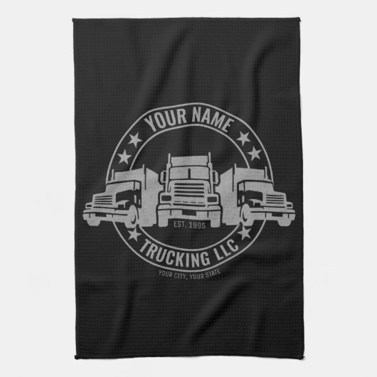 Speciaal truckgebruik op de vrachtwagen Trucker Bi Theedoek (Verticaal)