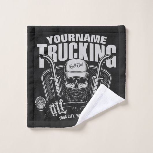Speciaal truckgebruik Tucker Big Rig Truck Bad Handdoek (Wasdoekje)
