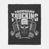 Speciaal truckgebruik Tucker Big Rig Truck Fleece Deken (Voorkant)