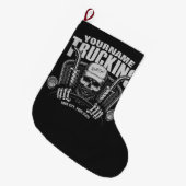 Speciaal truckgebruik Tucker Big Rig Truck Grote Kerstsok (Voorkant (Hangend))