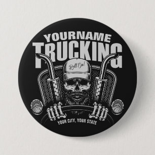Speciaal truckgebruik Tucker Big Rig Truck Ronde Button 7,6 Cm