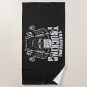 Speciaal truckgebruik Tucker Big Rig Truck Strandlaken (Voorkant)