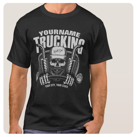 Speciaal truckgebruik Tucker Big Rig Truck T-shirt