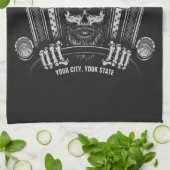 Speciaal truckgebruik Tucker Big Rig Truck Theedoek (Gevouwen)